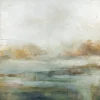 Canvas Art-Kirkland's Home A Quiet Place Gold Framed Canvas Art Print Gray/Blue