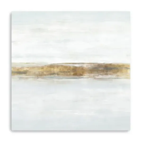 Canvas Art-Kirkland's Home A Quiet View Giclee Canvas Art Print, 40X40 In. White/Gold