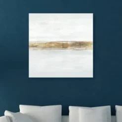 Canvas Art-Kirkland's Home A Quiet View Giclee Canvas Art Print, 40X40 In. White/Gold
