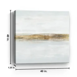 Canvas Art-Kirkland's Home A Quiet View Giclee Canvas Art Print, 40X40 In. White/Gold