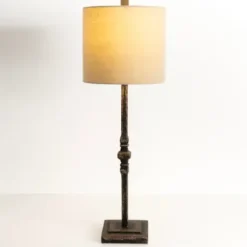 Buffet Lamps-Kirkland's Home Abbott Antique Black Buffet Lamp Tan