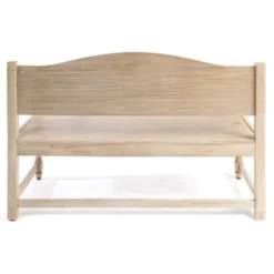 Benches & Ottomans-Kirkland's Home Abby Whitewashed Wood Bench Brown