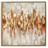 Canvas Art-Kirkland's Home Abstract Color Field Framed Canvas Art Print Red/Gold/Brown