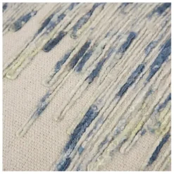 Pillows-Kirkland's Home Abstract Dripping Pillow Blue
