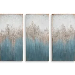 Canvas Art-Kirkland's Home Abstract 3-Pc. Giclee Canvas Art Print Set Blue