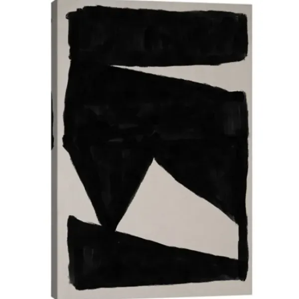 Canvas Art-Kirkland's Home Abstract Walk Giclee Canvas Art Print, 26X40 In. Black/White
