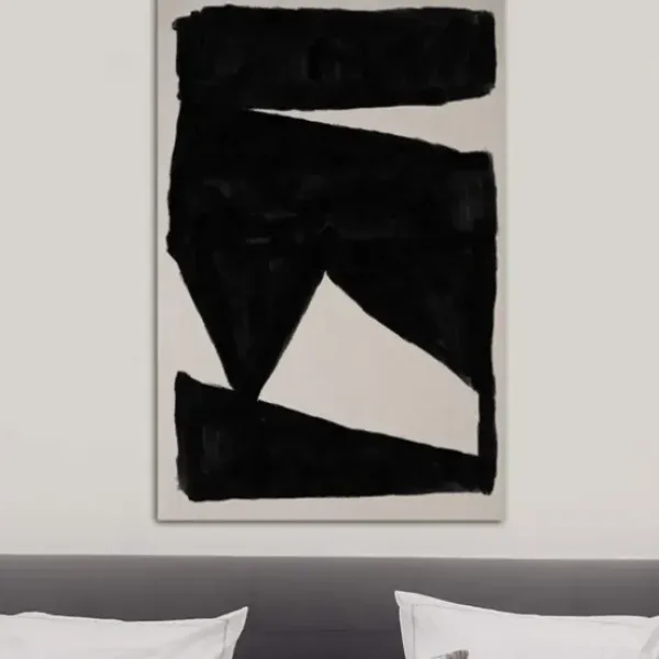 Canvas Art-Kirkland's Home Abstract Walk Giclee Canvas Art Print, 26X40 In. Black/White