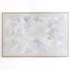 Canvas Art-Kirkland's Home Abstract White Framed Canvas Art Print White/Ivory/Gray