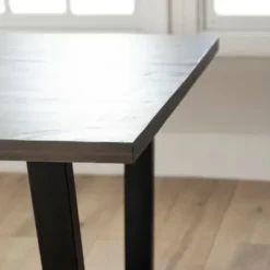 Dining Tables-Kirkland's Home Acacia Wood And Metal Industrial Dining Table Brown/Black