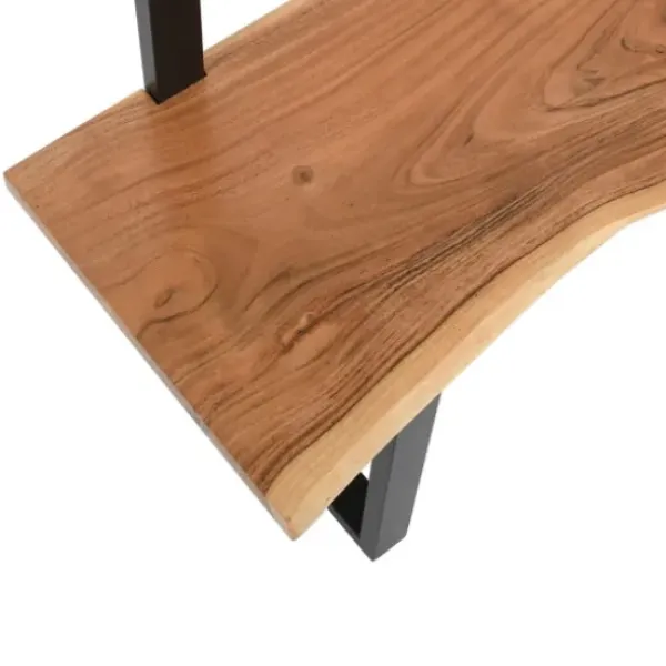 Entryway Furniture-Kirkland's Home Acacia Wood Modern Storage Hooks Hall Tree