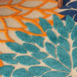 Outdoor Rugs-Kirkland's Home Adelaide Diamond Outdoor Area Rug, 5X7 Brown