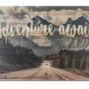Wall Quotes & Signs-Kirkland's Home Adventure Awaits Wood Art Print Blue/Green