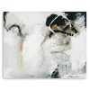 Canvas Art-Kirkland's Home Against All Odds Abstract Canvas Art Print White/Black/Gold