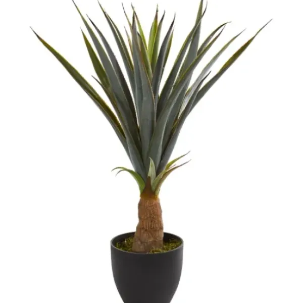 Trees & Topiaries-Kirkland's Home Agave In Planter, 30 In.