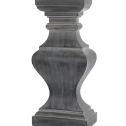 Table Lamps-Kirkland's Home Aged Black Candlestick Base Table Lamp, 33 In. White
