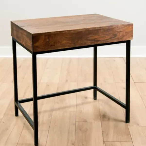 Office Furniture-Kirkland's Home Aiden Acacia Wood Writing Desk