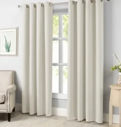 Curtains & Drapes-Kirkland's Home Alabaster Blackout 2-Pc. Curtain Panel Set, 63 In. White
