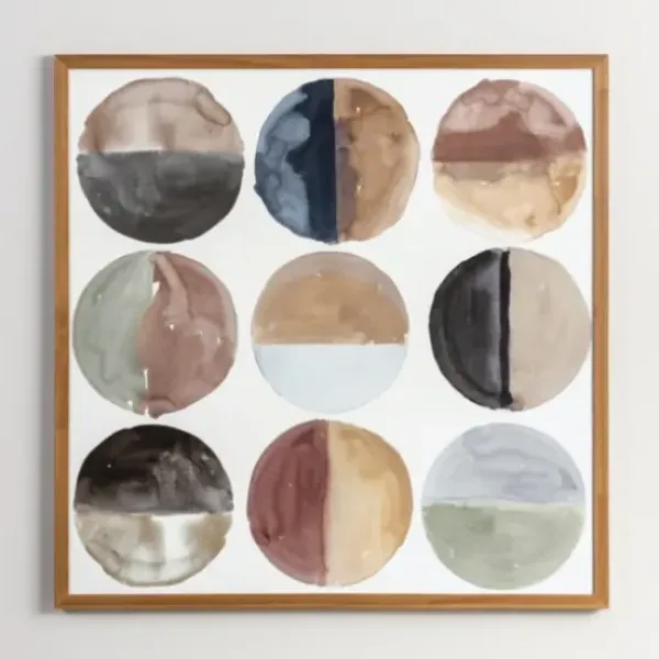 Framed Art-Kirkland's Home Align Dots Framed Art Print Multi