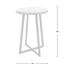 Accent & End Tables-Kirkland's Home Allie Natural Wood And Metal Accent Table Brown/Black