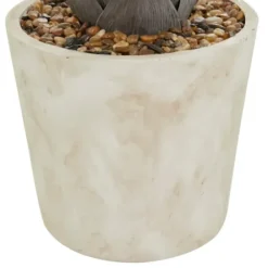 Arrangements & Greenery-Kirkland's Home Aloe Barbadensis In Pebble Planter Green/White