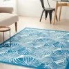 Outdoor Rugs-Kirkland's Home Aloha Black Geometric Indoor/Outdoor Area Rug, 5X7 Black/Gray