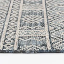 Outdoor Rugs-Kirkland's Home Aloha Botanical Indoor/Outdoor Rug, 5X7 Blue