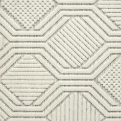 Outdoor Rugs-Kirkland's Home Aloha Ivory Botanical Indoor/Outdoor Area Rug, 3X5 Ivory/Gray