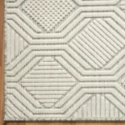 Outdoor Rugs-Kirkland's Home Aloha Ivory Botanical Indoor/Outdoor Area Rug, 3X5 Ivory/Gray