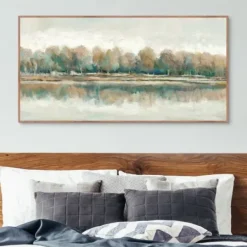 Framed Art-Kirkland's Home Along The Way I Framed Canvas Art White/Brown/Tan