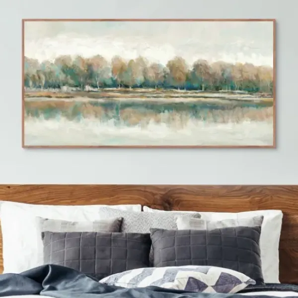 Framed Art-Kirkland's Home Along The Way I Framed Canvas Art White/Brown/Tan