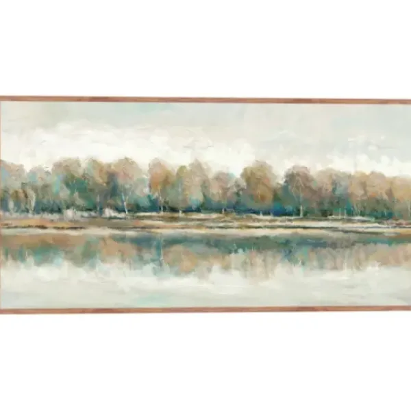 Framed Art-Kirkland's Home Along The Way I Framed Canvas Art White/Brown/Tan