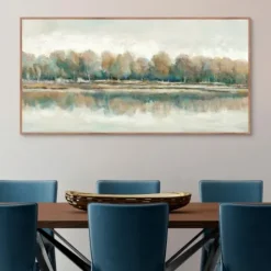 Framed Art-Kirkland's Home Along The Way I Framed Canvas Art White/Brown/Tan