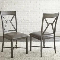 Dining Chairs-Kirkland's Home Amalise Dining Chairs, Set Of 2 Gray