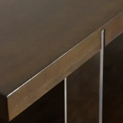 Coffee Tables-Kirkland's Home Amari Chestnut Acrylic Coffee Table Brown