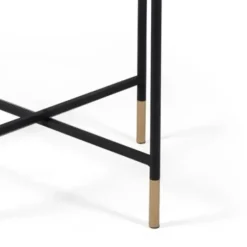 Accent & End Tables-Kirkland's Home Anastasia Mirrored Metal Accent Tables, Set Of 3 Black