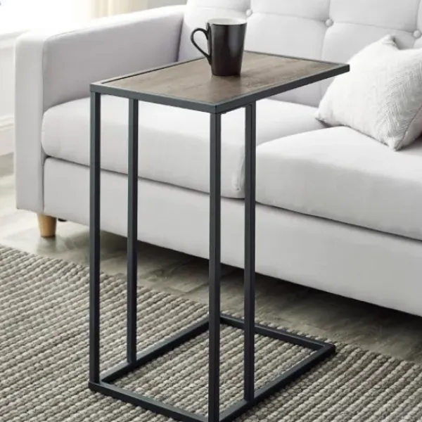 Accent & End Tables-Kirkland's Home And Black C-Table Gray