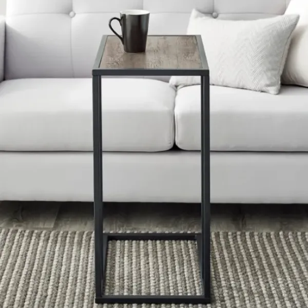 Accent & End Tables-Kirkland's Home And Black C-Table Gray