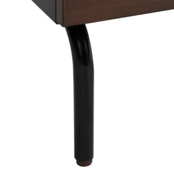 Nightstands-Kirkland's Home And Black 2-Drawer Nightstand Brown