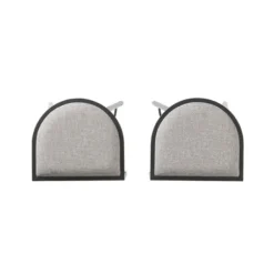 Bar Stools & Counter Height Stools-Kirkland's Home And Black Metal Counter Stools, Set Of 2 Gray