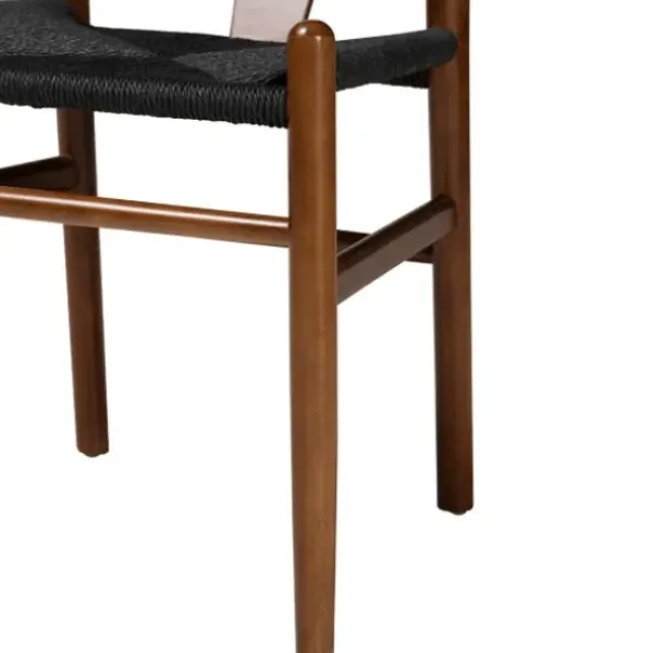 Dining Chairs-Kirkland's Home And Black Wishbone Dining Chairs, Set Of 2 Brown