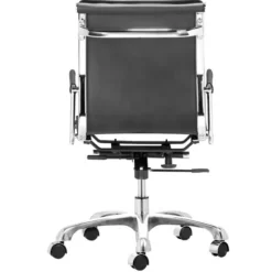 Office Furniture-Kirkland's Home And Chrome Ergonomic Office Chair Black