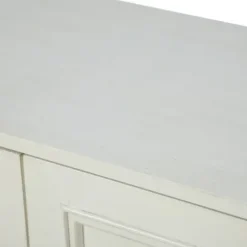 Cabinets & Sideboards-Kirkland's Home And Gold 4-Door Sideboard White