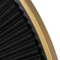 Decorative Mirrors-Kirkland's Home And Gold Double Ribbed Wall Mirror Black