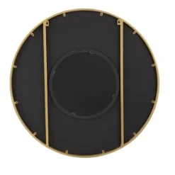 Decorative Mirrors-Kirkland's Home And Gold Double Ribbed Wall Mirror Black