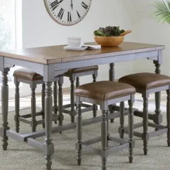 Bar Stools & Counter Height Stools-Kirkland's Home And Gray Counter Stools, Set Of 2 Brown