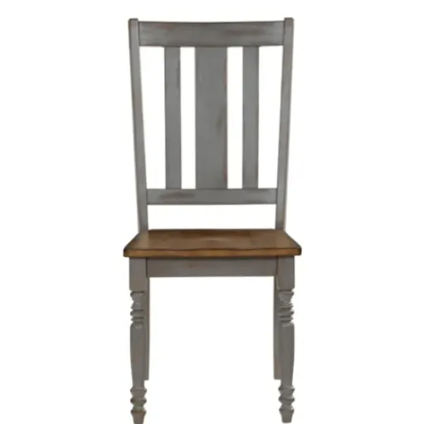 Dining Chairs-Kirkland's Home And Gray Wooden Dining Chairs, Set Of 2 Brown