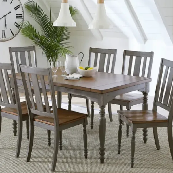 Dining Chairs-Kirkland's Home And Gray Wooden Dining Chairs, Set Of 2 Brown