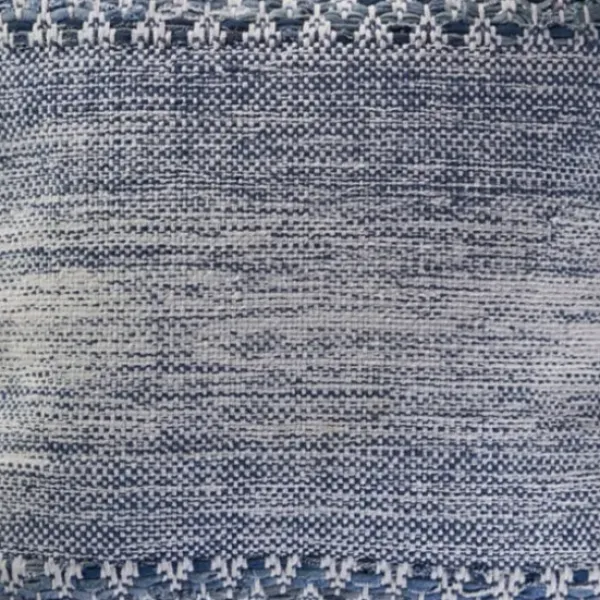 Pillows-Kirkland's Home And Ivory Textured Wavy Accent Pillow Blue