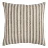Pillows-Kirkland's Home And Natural Ticking Stripe Pillow Gray