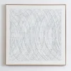 Framed Art-Kirkland's Home And Silver Abstract Lines Framed Art White